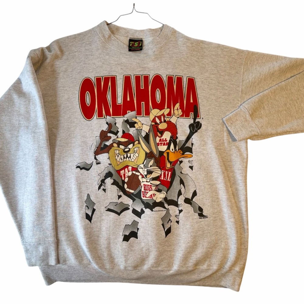 Warner Bros. Gray Oklahoma Graphic Men's Sweatshirt